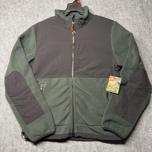 Ozark Trail Men's Mixed Media Fleece Pinnacle System Jacket Blackened Evergreen